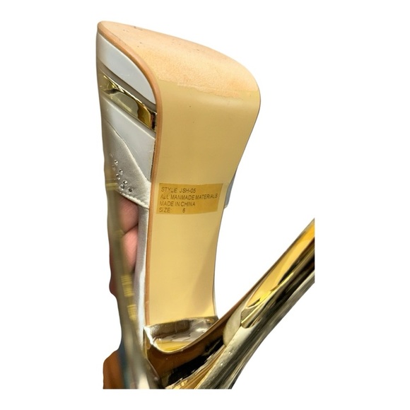 ROCUS Silver Platform Stilettos Women’s Like New Excellent Condition Size 6 - Picture 7 of 12